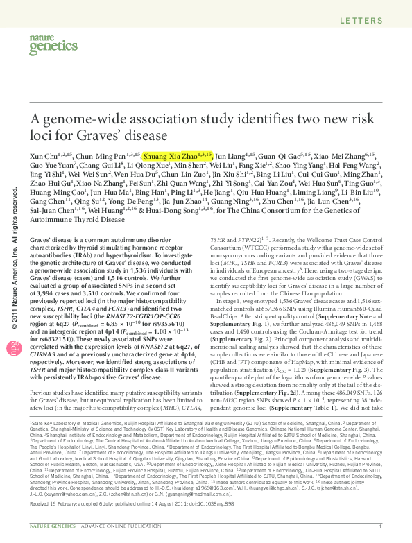 (PDF) Genome-wide association study identifies two novel loci ...