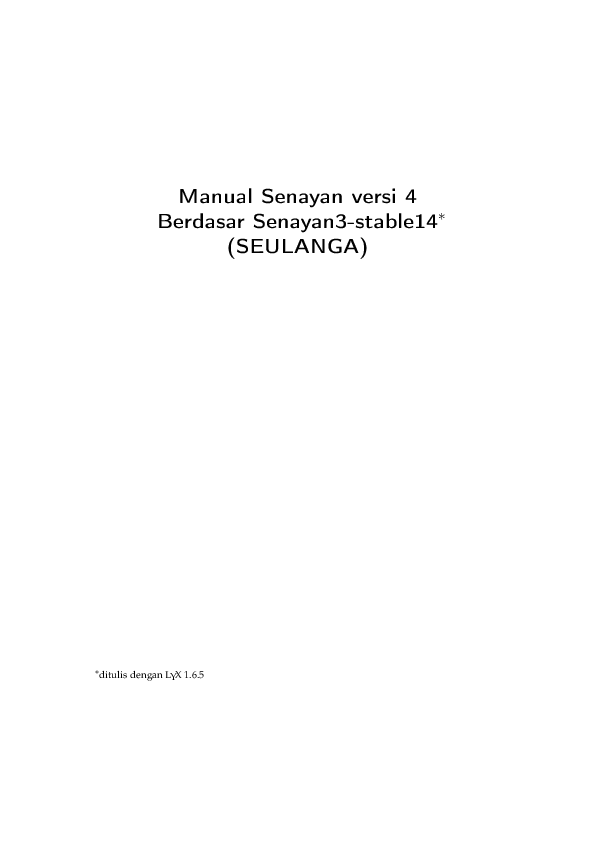 Pdf) Manual Senayan Versi 4 Berdasar Senayan3-Stable14 * (Seulanga) *  Ditulis Dengan L Y X 1.6.5 | Pemerintah Desa Mantren - Academia.edu