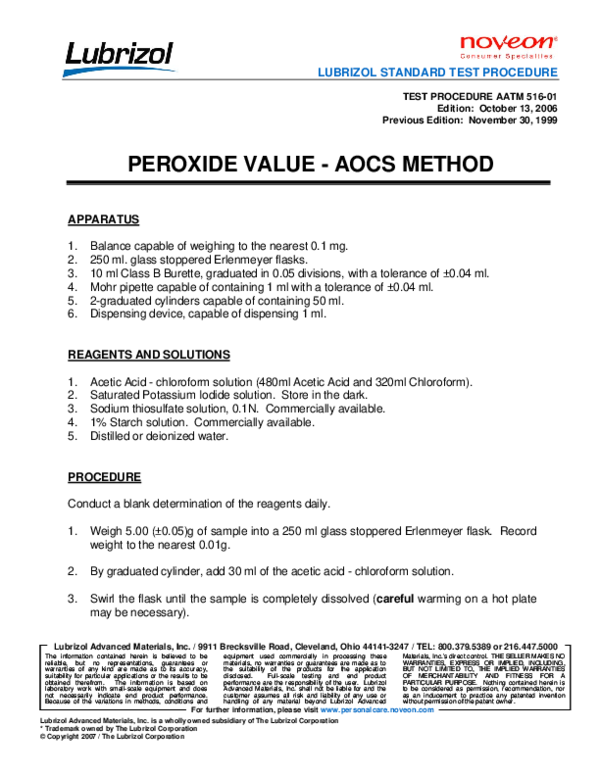 (PDF) LUBRIZOL STANDARD TEST PROCEDURE AMMAR AHMAD AWAN Academia.edu