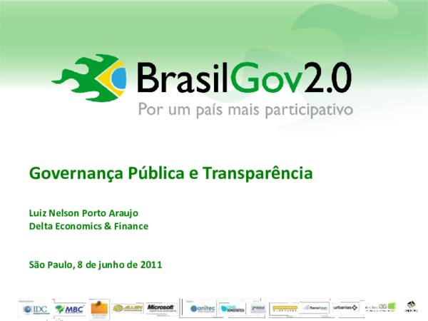 (PDF) Governança Pública e Transparência