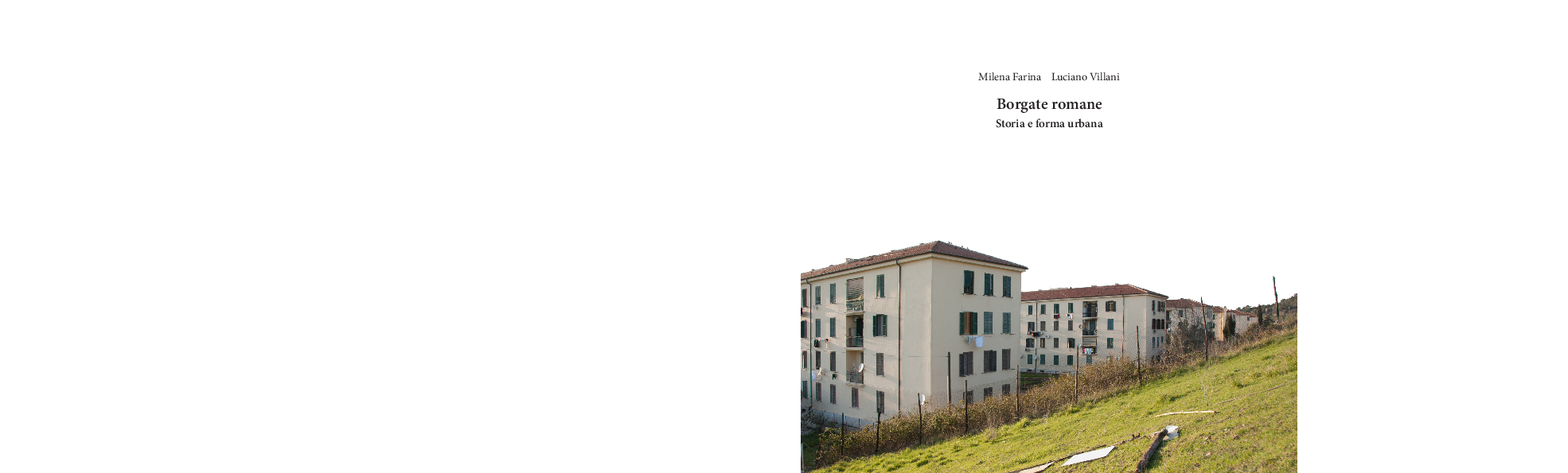 (PDF) Borgate romane. Storia e forma urbana
