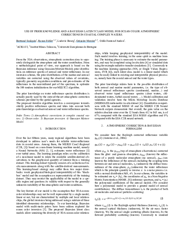(PDF) Use of Prior Knowledge and a Bayesian Latent Class Model for ...