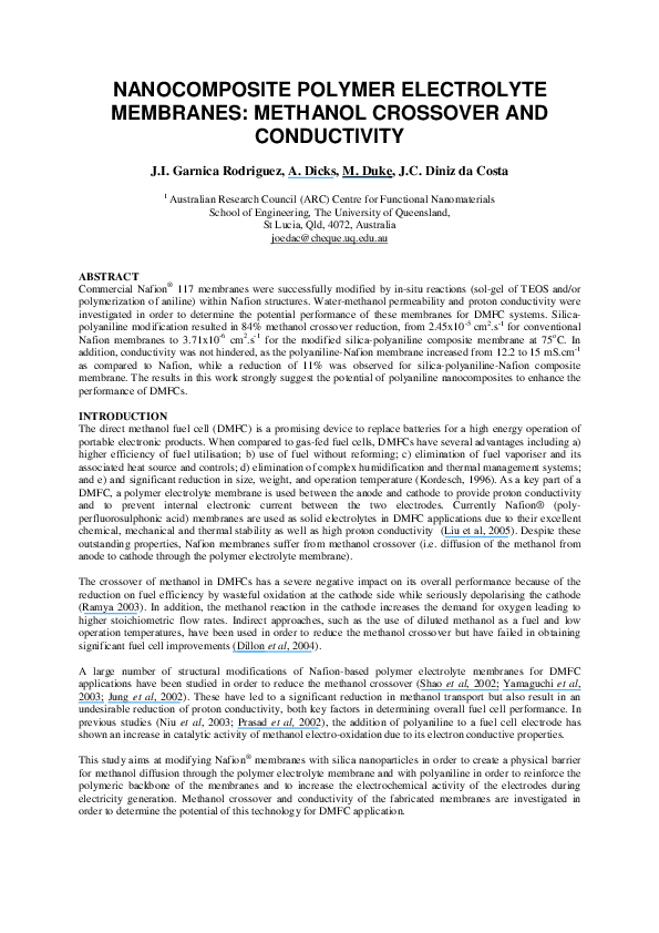(PDF) Nanocomposite polymer electrolyte membranes based on poly ...