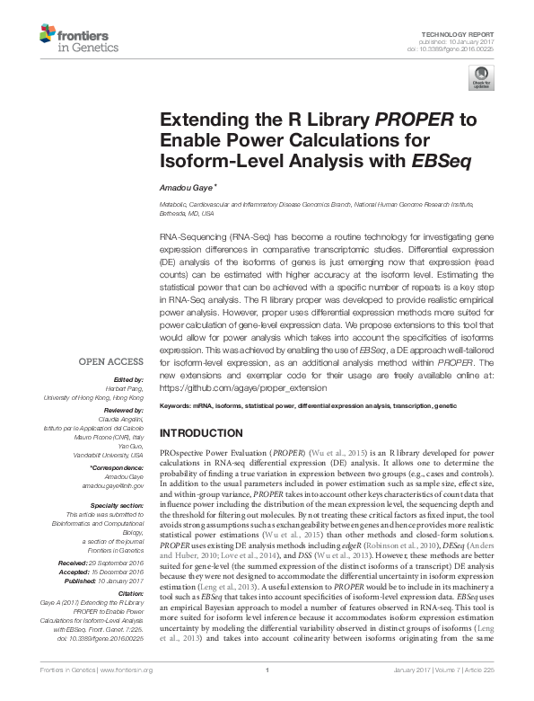 (PDF) Extending the R library PROPER to enable power calculations for ...