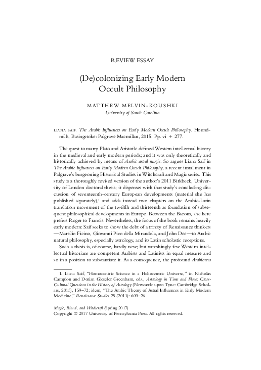 Occultism research paper picture