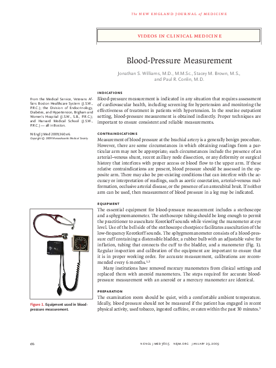 (PDF) BloodPressure Measurement VictoriaThoko SibandaMuzengi