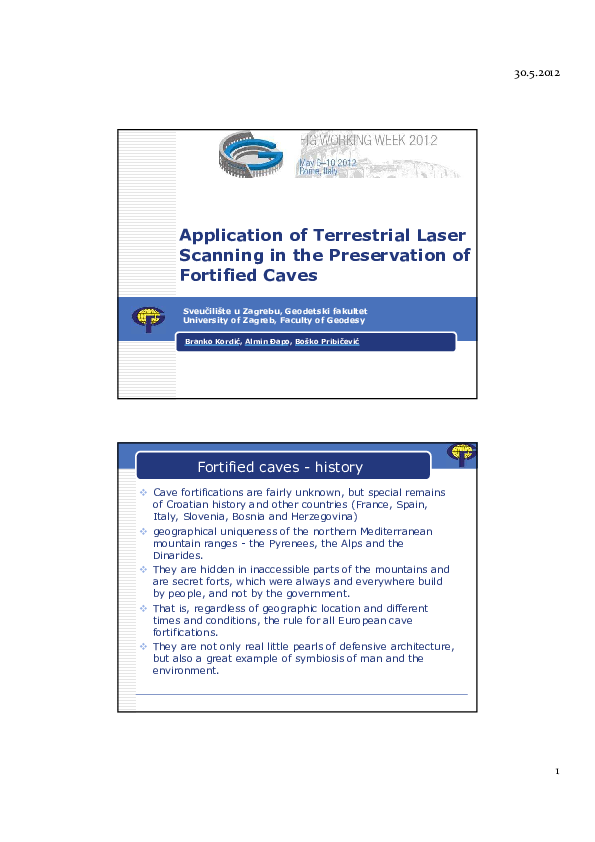 (PDF) Application of Terrestrial Laser Scanning in the Preservation of ...