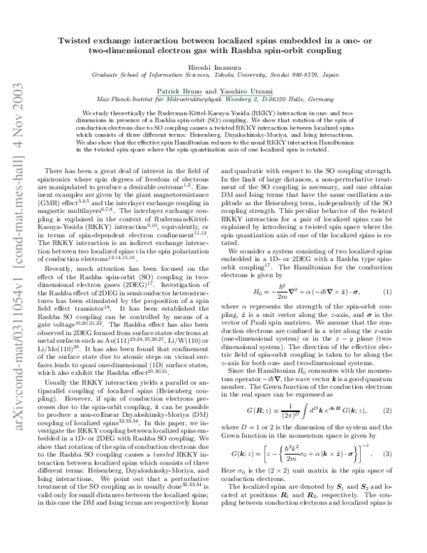 (PDF) Twisted exchange interaction between localized spins embedded in ...