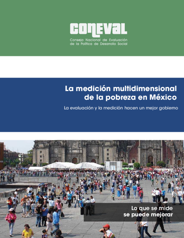 (PDF) La medición multidimensional de la pobreza en México