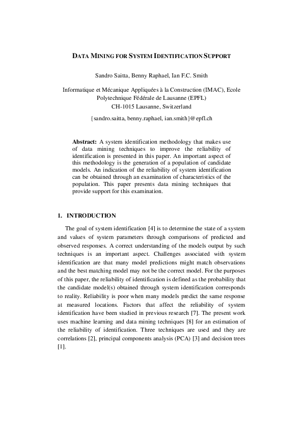 (PDF) Data mining for decision support in multiple-model system ...