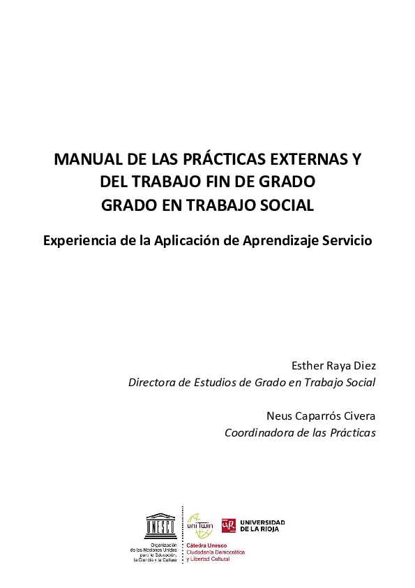 (PDF) Manual de las prácticas externas y del trabajo fin de grado