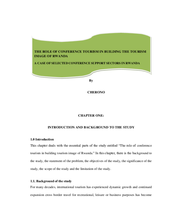 Tourism concept essay image