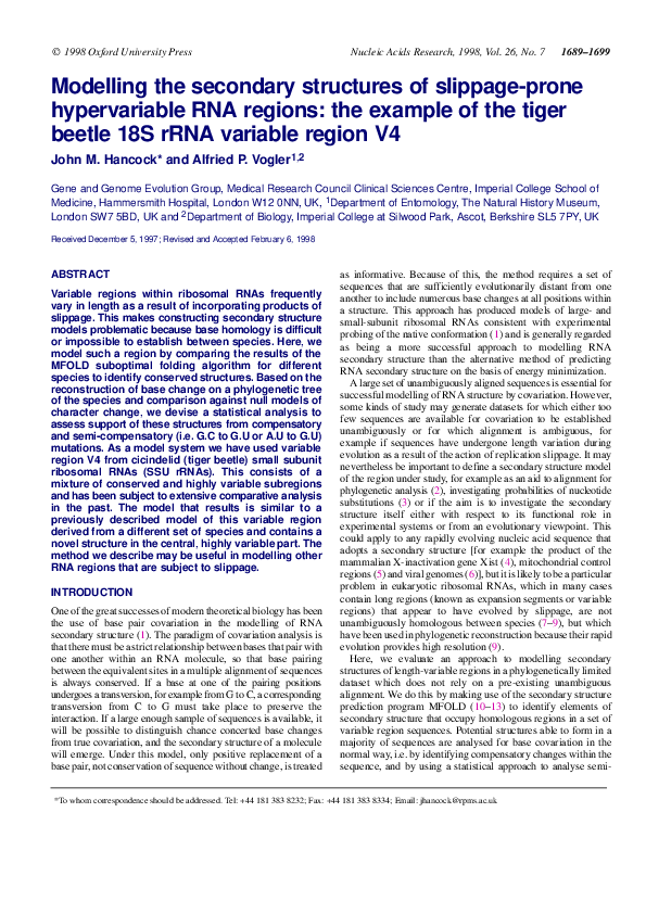 (PDF) Modelling the secondary structures of slippage-prone ...