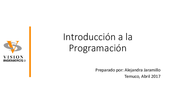 (PDF) Introducción a la Programación