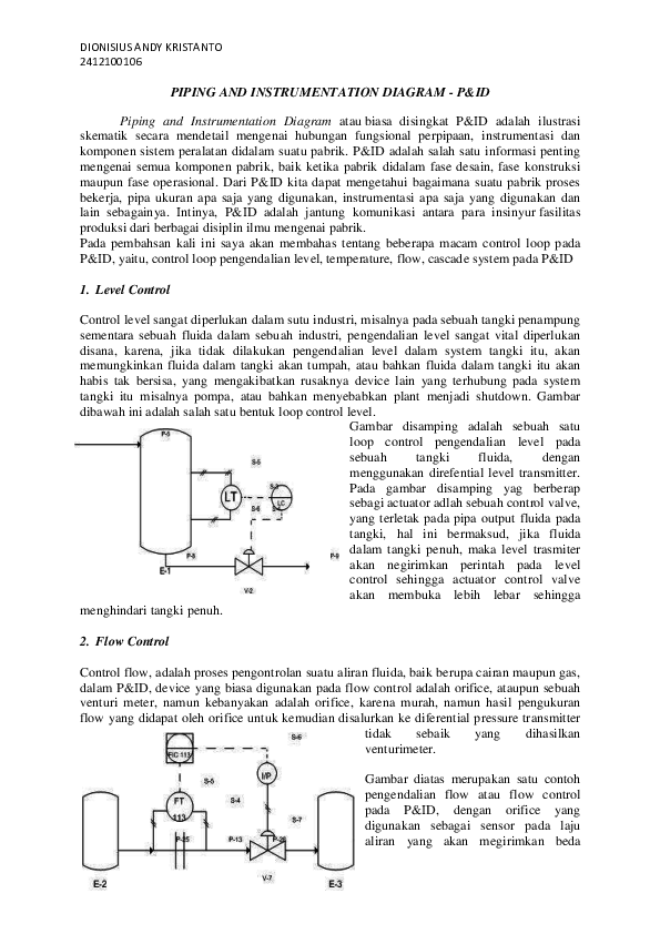 Pdf Piping And Instrumentation Diagram Dionisius Kristanto Academia Edu