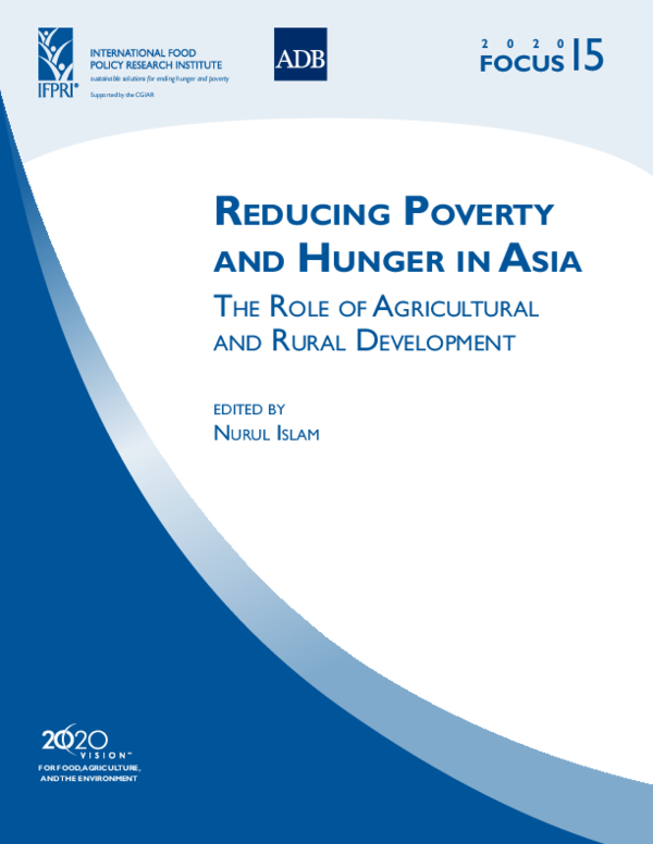 (PDF) Reducing poverty and hunger in Asia