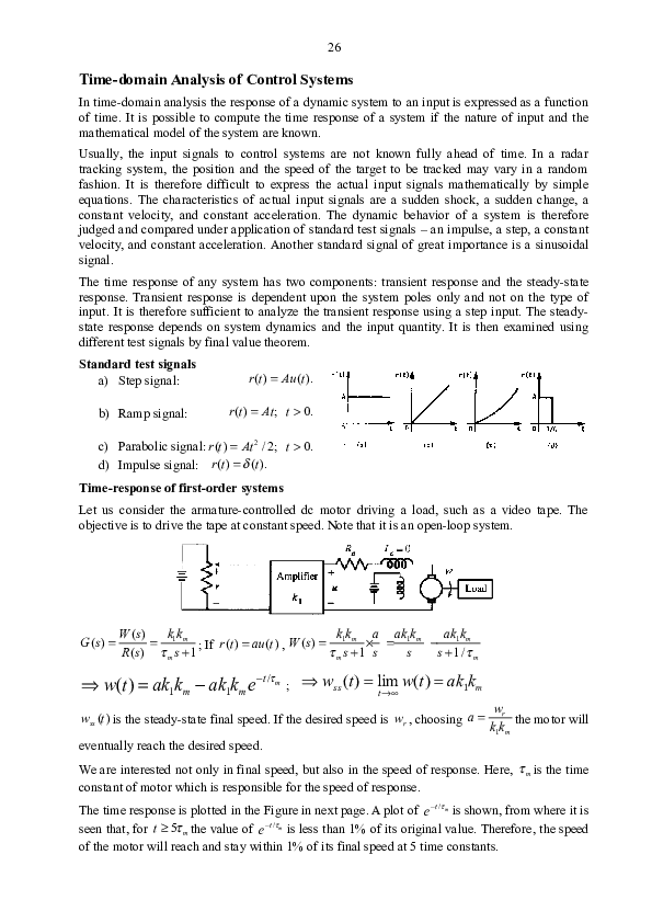 (DOC) Notes on Control Systemnones