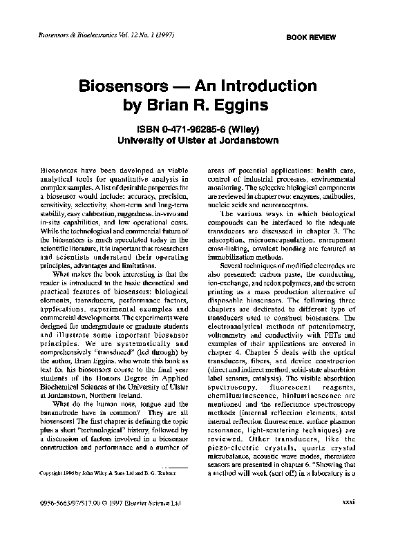 Working of biosensor image