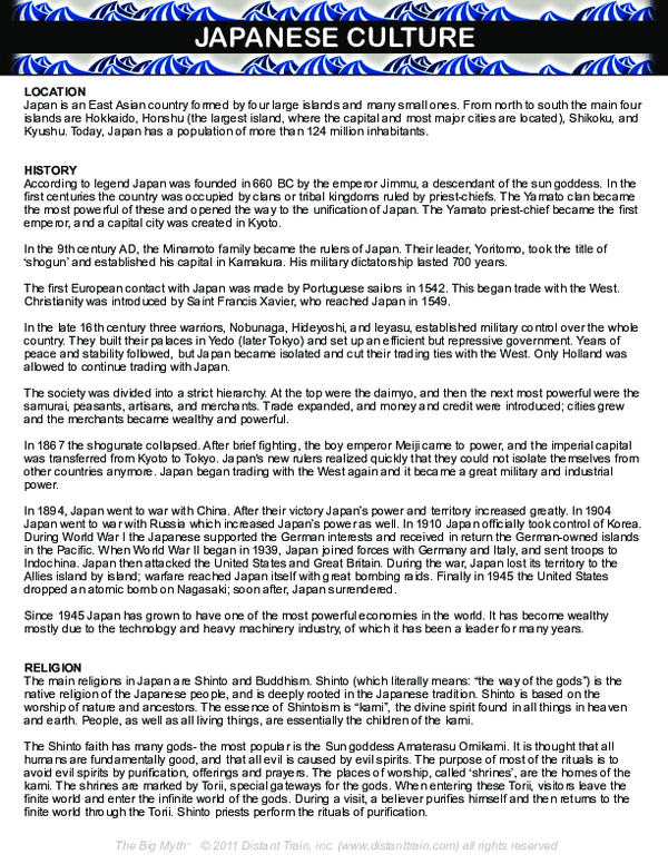 Pdf Japanese Culture Pdf Japanese Culture