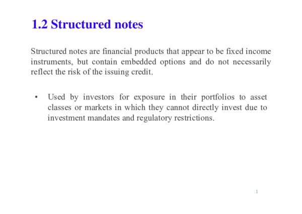 (PDF) 2 Structured notes