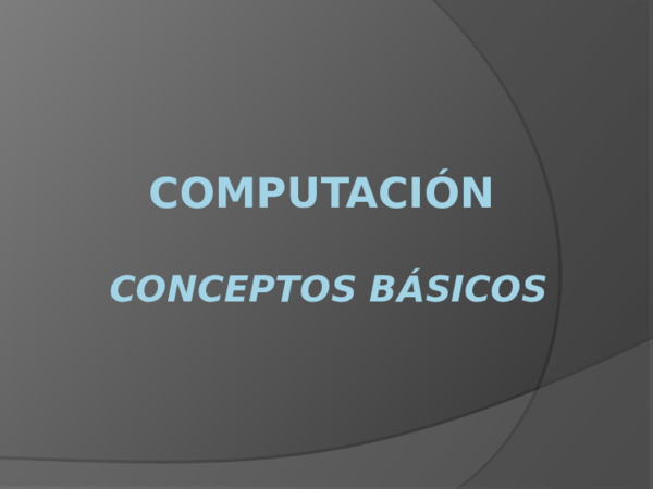 (PPT) Computacion Conceptos Basicos