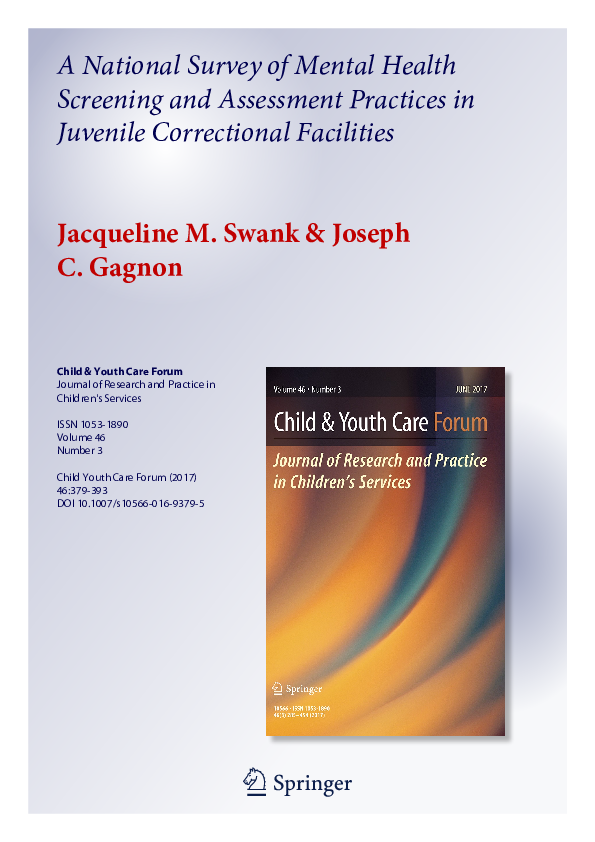 (PDF) A National Survey of Mental Health Screening and Assessment ...