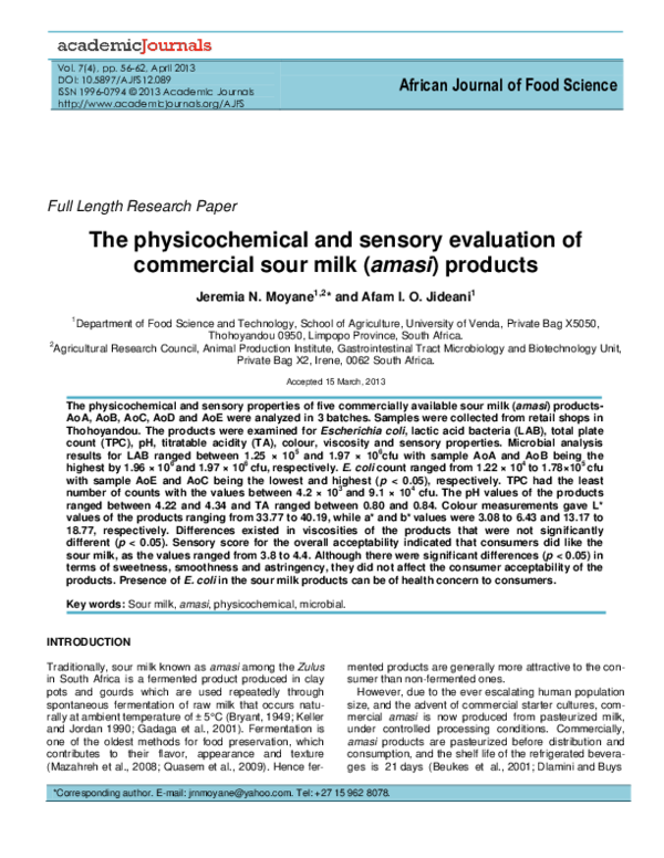 (PDF) The physicochemical and sensory evaluation of commercial sour ...