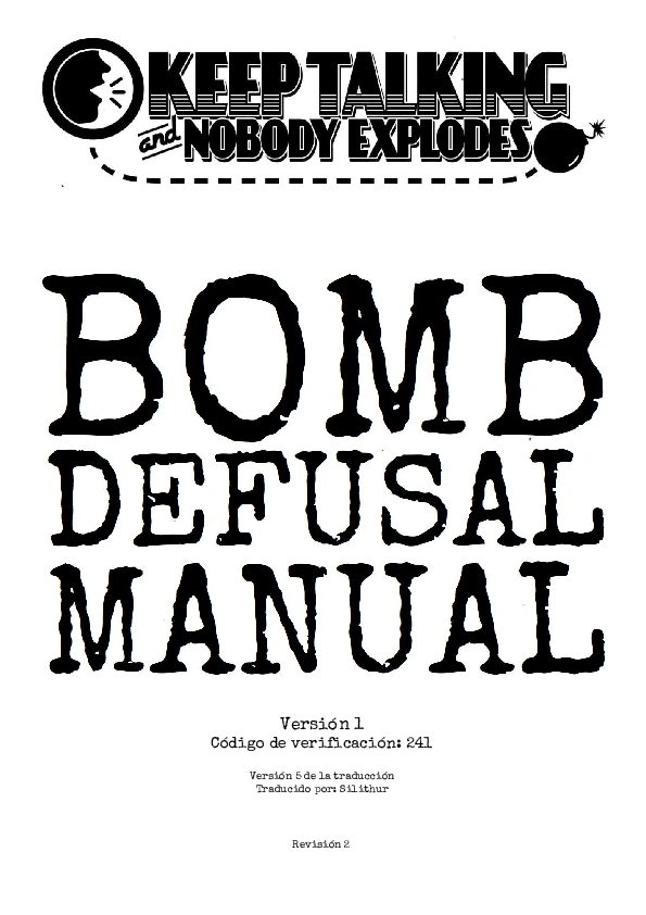 (PDF) Bomb Defusal Manual en Español | lalo yozbeck - Academia.edu