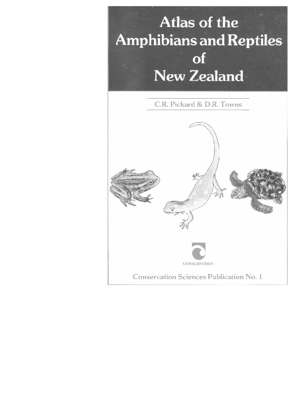 (PDF) Atlas of the amphibians and reptiles of New Zealand | David Towns