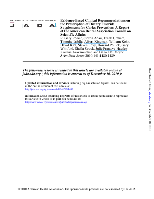 Cons of fluoride in drinking water image