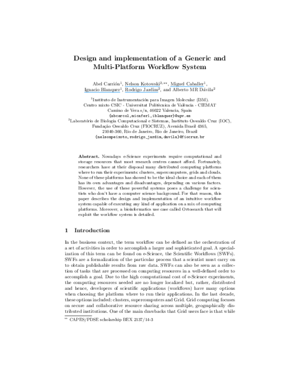 (PDF) Design and implementation of a Generic and Multi-Platform ...