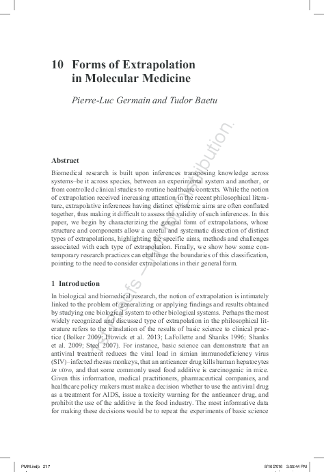 The Myth And Fallacy Of Simple Extrapolation In Medicine – RRZC