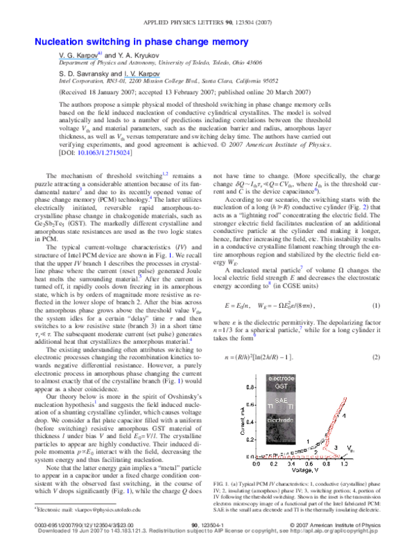 (PDF) 3D Simulation Model of Phase Change and Percolation in Phase