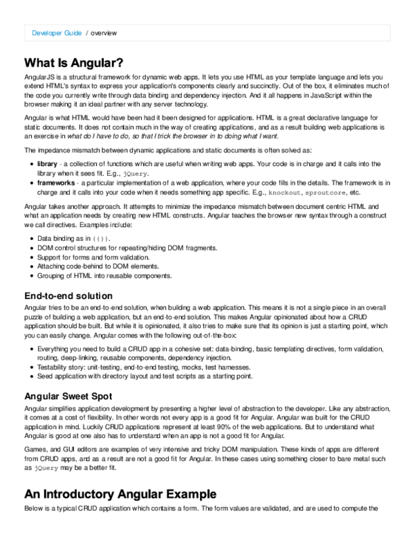 (PDF) Developer Guide Developer Guide / / overview overview