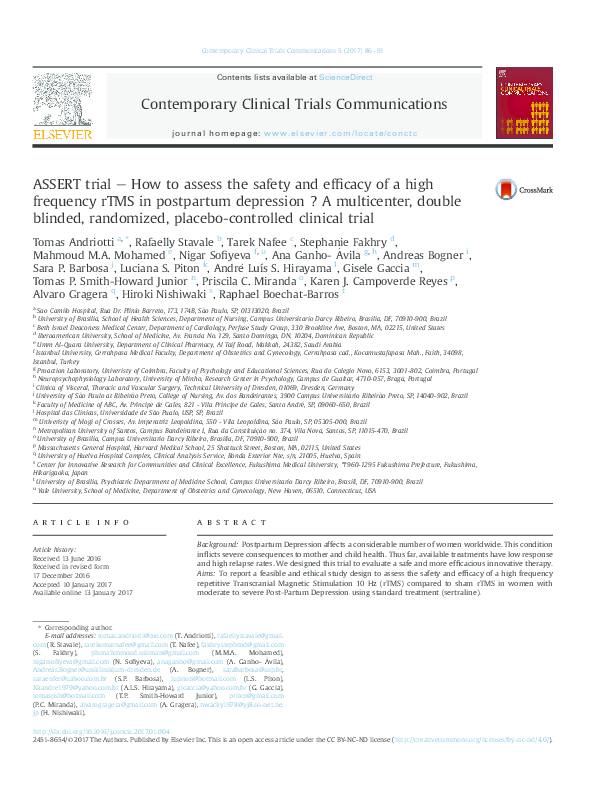 (PDF) ASSERT trial e How to assess the safety and efficacy of a high ...