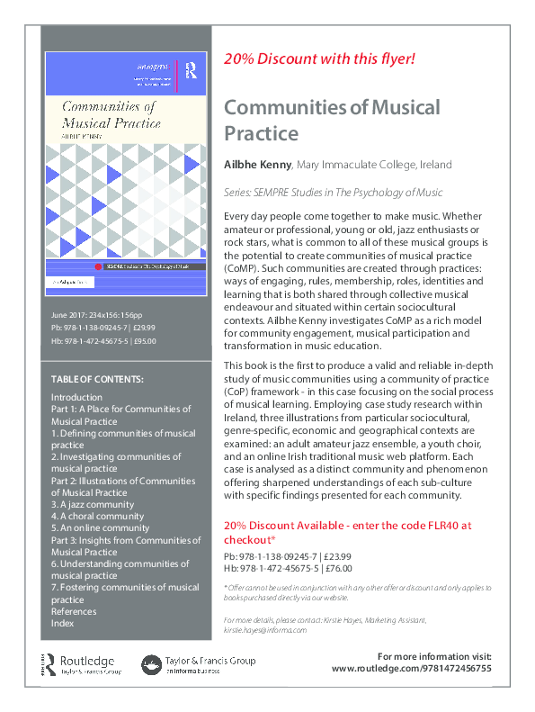 Communities Of Musical Practice – NMSMJK