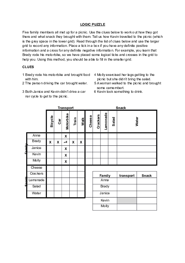 (DOC) LOGIC PUZZLE Paula Collins Academia.edu