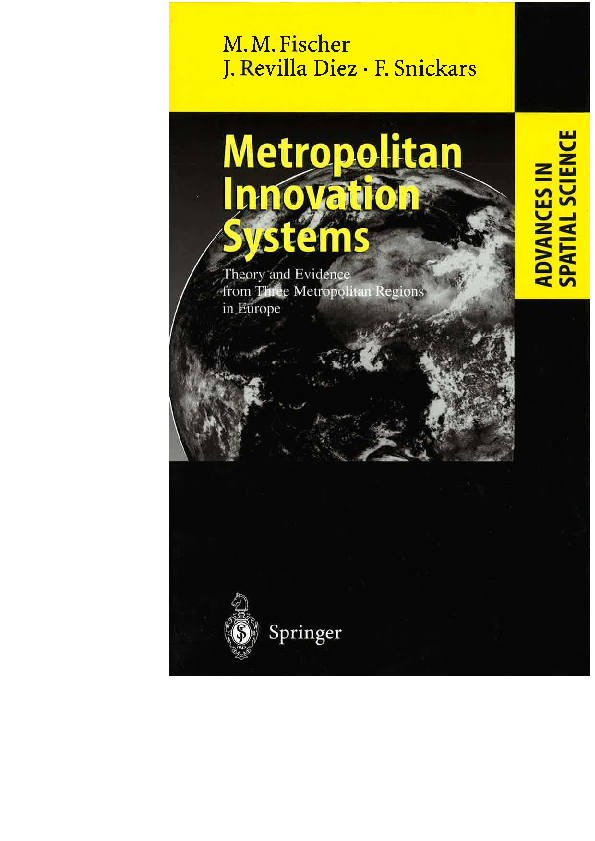 (PDF) Metropolitan innovation systems