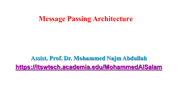(PPT) Message Passing Architecture.