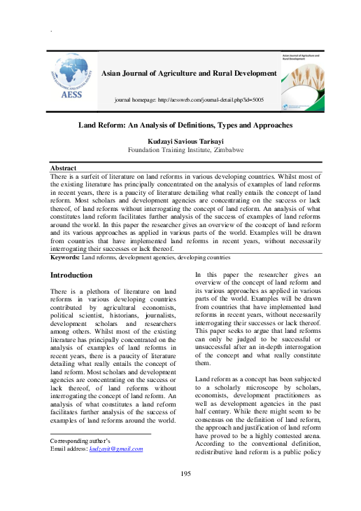 Agrarian essay image