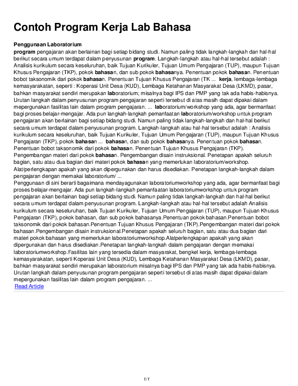 (PDF) Contoh Program Kerja Lab Bahasa sma manggala Academia.edu