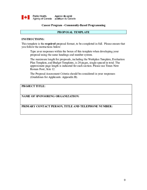 (DOC) Cancer Program –Community-Based Programming PROPOSAL TEMPLATE