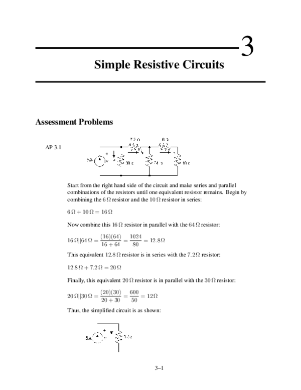 resistance equivalente 3 parallèle