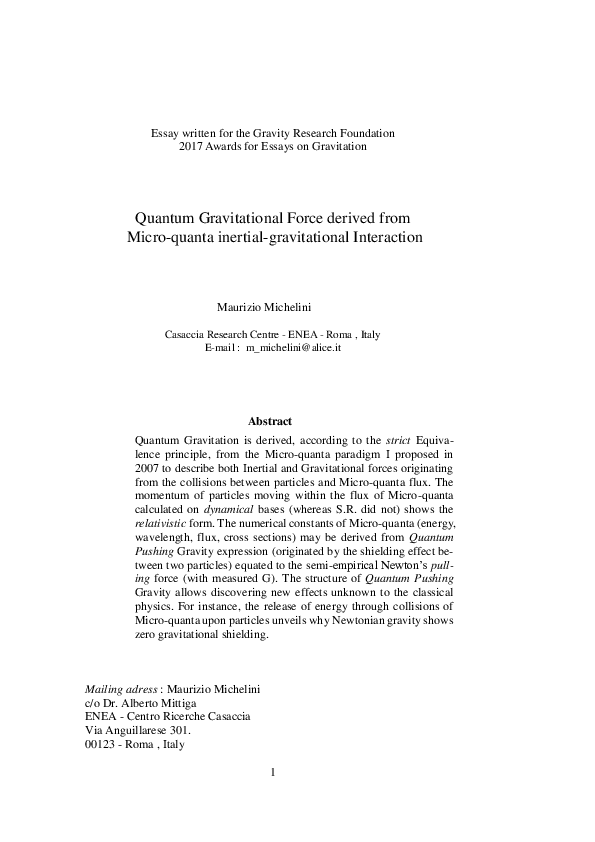 Gravitational force essay image