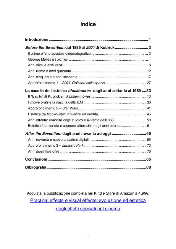 (PDF) Practical effects e visual effects. Evoluzione ed estetica degli ...