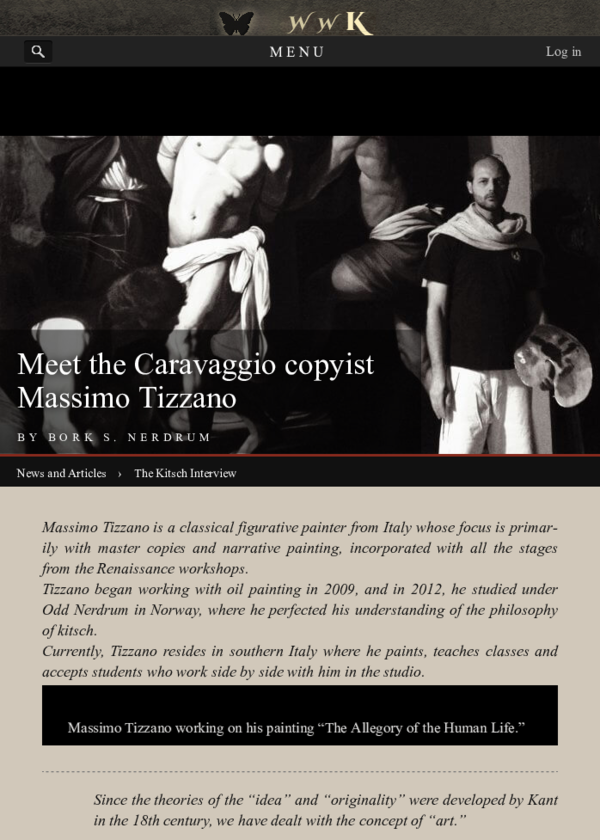 (PDF) Meet the Caravaggio copyist Massimo Tizzano The Kitsch Interview