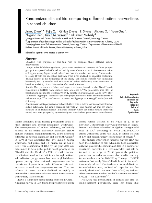 (PDF) Randomized clinical trial comparing different iodine ...