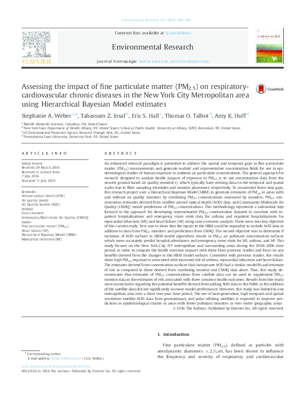 (PDF) Assessing the Impact of Fine Particulate Matter (PM2.5) on ...