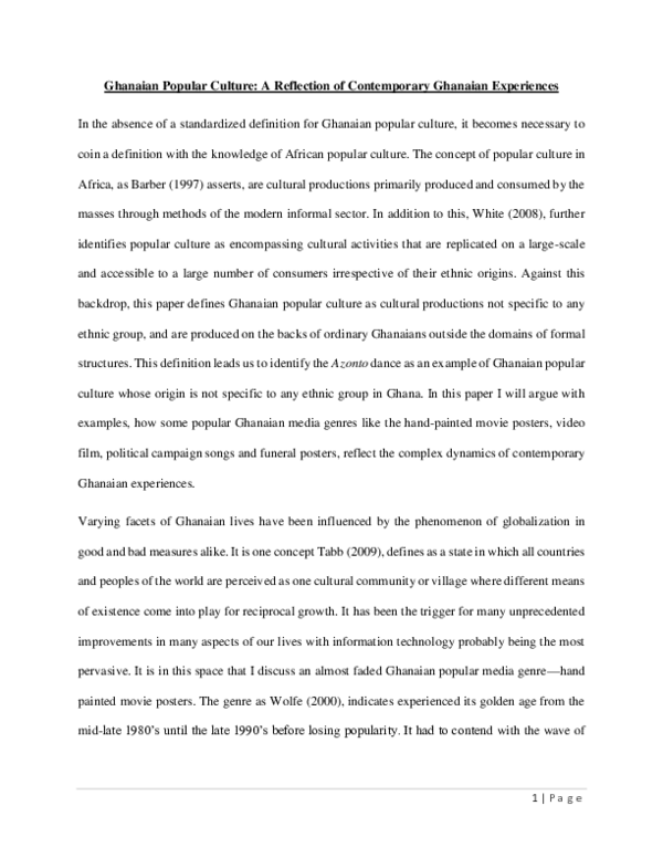 Ghana culture facts image