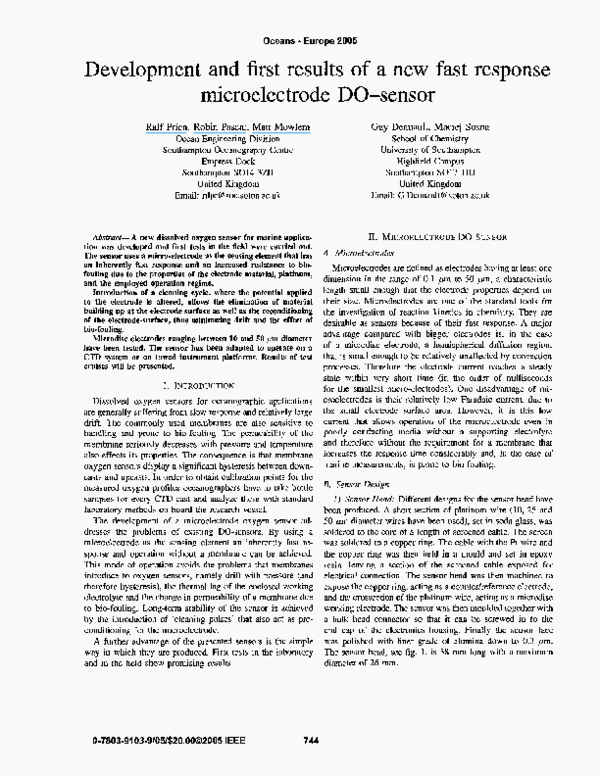 (PDF) Development and first results of a new fast response ...
